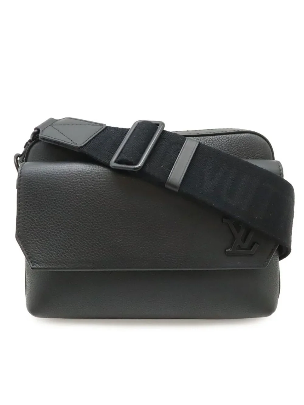 Louis Vuitton LV Aerogram Fast Line Messenger Shoulder Bag Crossbody Noir Black